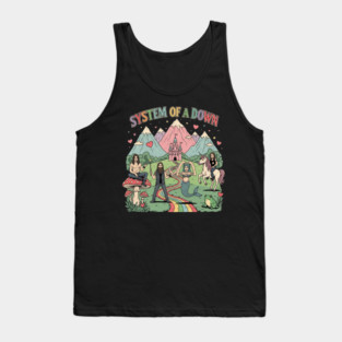 System Of A Down Psychedelic Design Tank Top