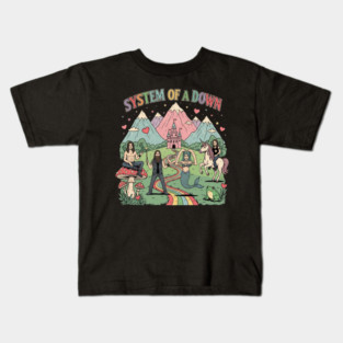 System Of A Down Psychedelic Design Kids T-Shirt