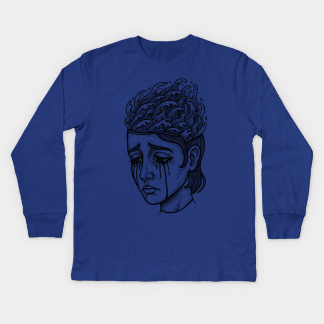 Tears of the Deep Kids Long Sleeve T-Shirt by enrynz