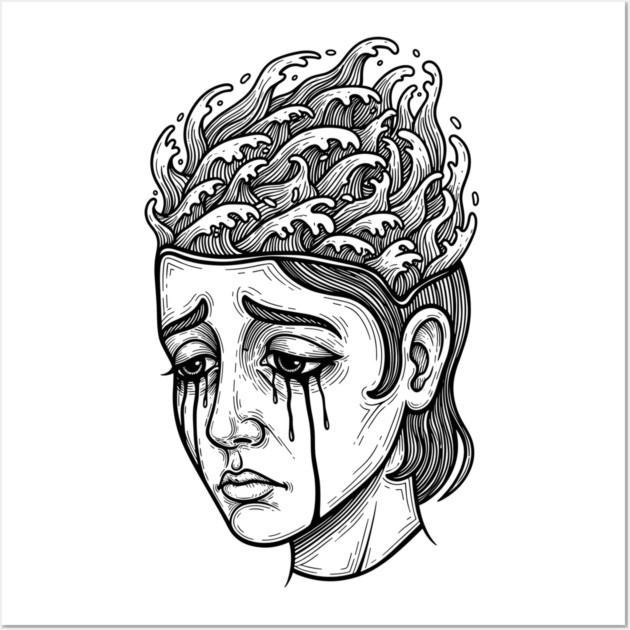 Tears of the Deep Wall Art by Digironin