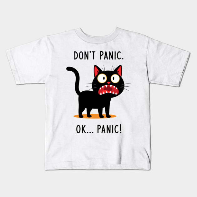 Don't Panic, Ok Panic! Kids T-Shirt by enrynz