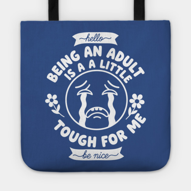 Struggling Adult Humor Tote by enrynz