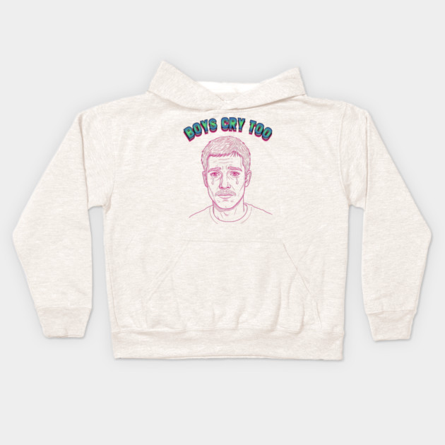 Boys Cry Too Kids Hoodie by enrynz