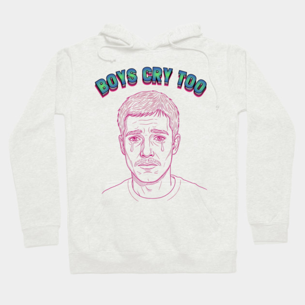 Boys Cry Too Hoodie by enrynz