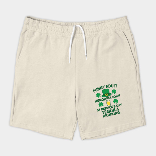 Funny Adult Humor Men Women St Patricks Day Tequila Drinking by Researchand's Store