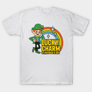 Lucky Charm St Patrick's Day Funny Mens Graphic Irish Humor Men Novelty Sarcastic Funny T-Shirt
