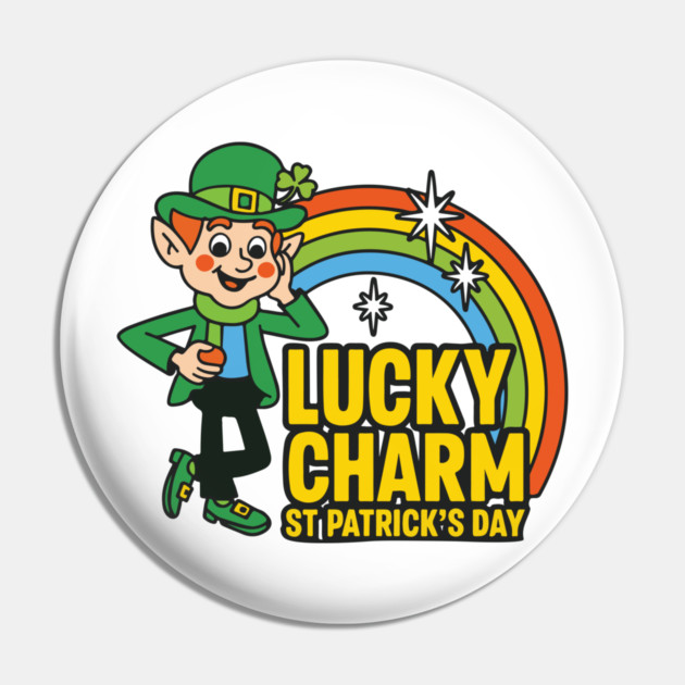 Lucky Charm St Patrick's Day Funny Mens Graphic Irish Humor Men Novelty Sarcastic Funny Pin by Researchand's Store
