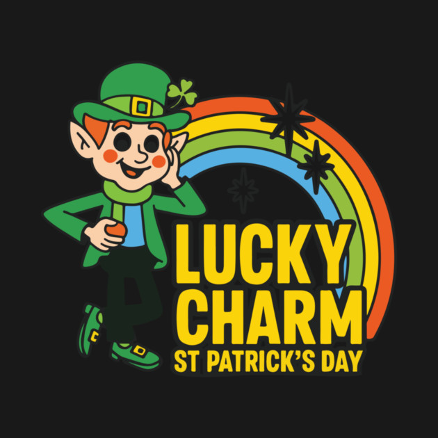 Lucky Charm St Patrick's Day Funny Mens Graphic Irish Humor Men Novelty Sarcastic Funny by Researchand's Store