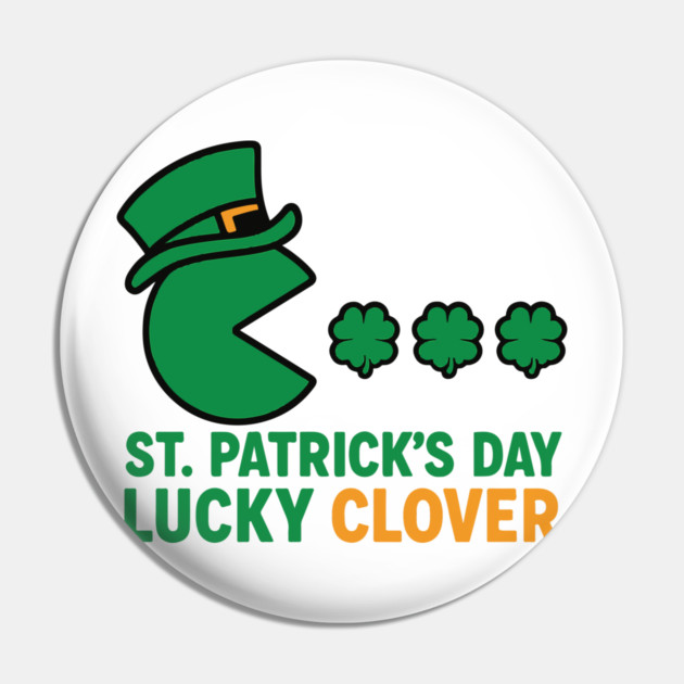 Never Iron a Four Leaf Clover Funny St Patrick's Design Pin by Researchand's Store