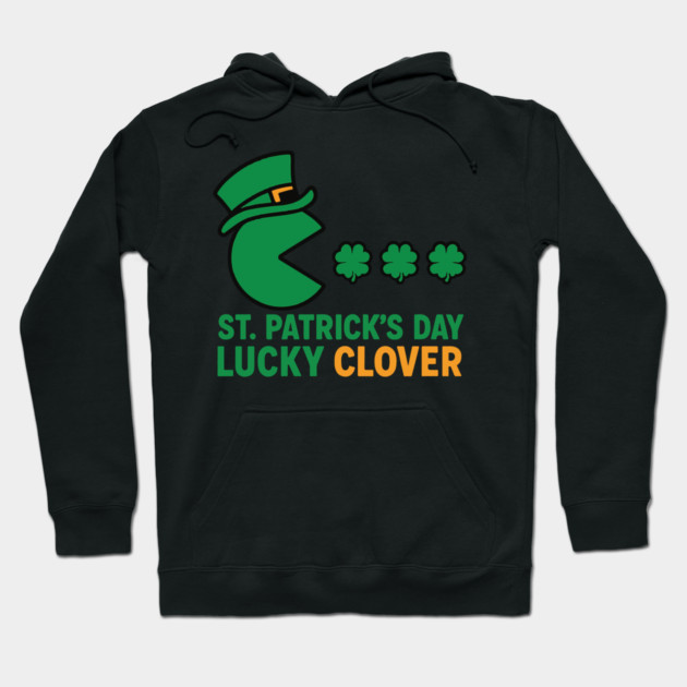 Never Iron a Four Leaf Clover Funny St Patrick's Design Hoodie by Researchand's Store