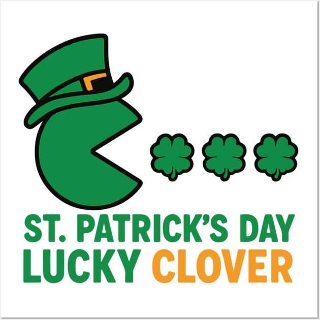 Never Iron a Four Leaf Clover Funny St Patrick's Design Wall Art by Researchand's Store