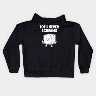 Tofu Never Screams Kids Hoodie