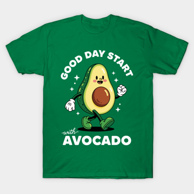 Good Day Start with Avocado T-Shirt by enrynz