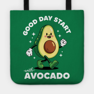 Good Day Start with Avocado Tote