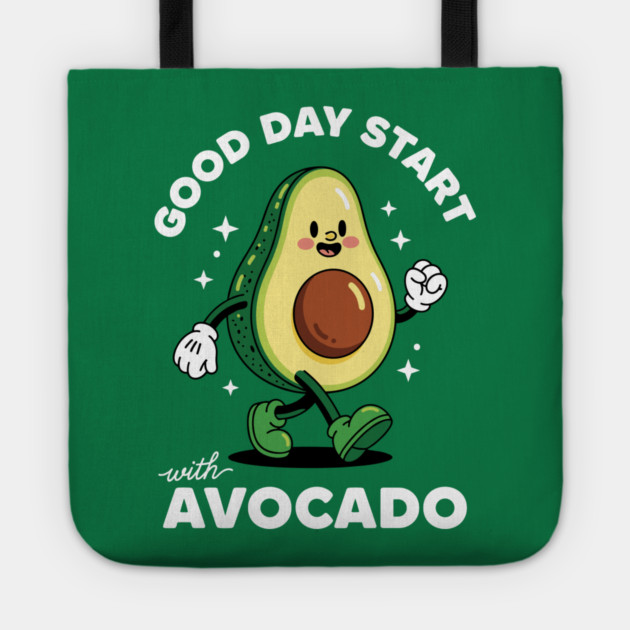 Good Day Start with Avocado Tote by enrynz