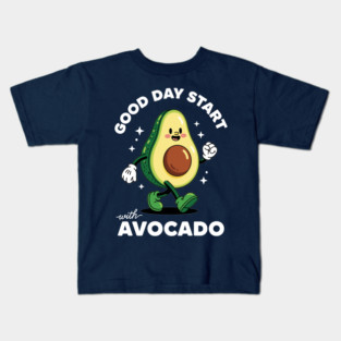 Good Day Start with Avocado Kids T-Shirt