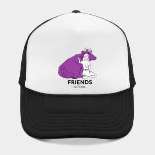 Friends not Food Purple Cow Hat