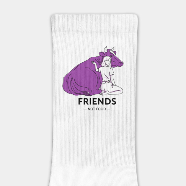 Friends not Food Purple Cow by enrynz