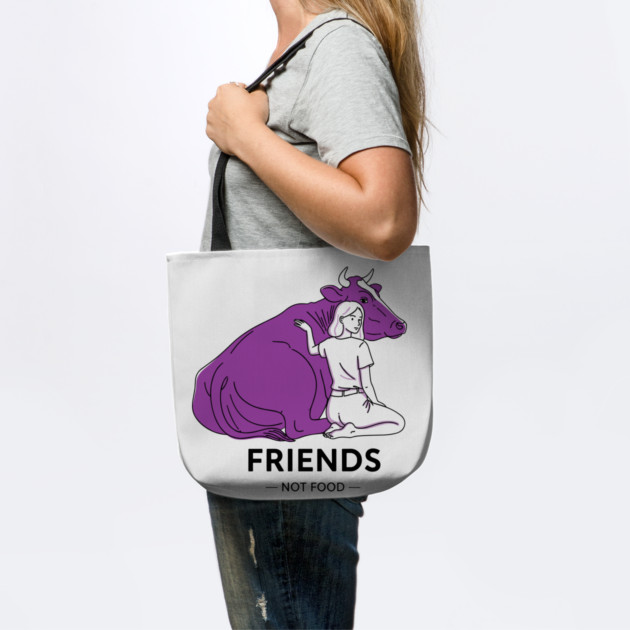 Friends not Food Purple Cow by enrynz
