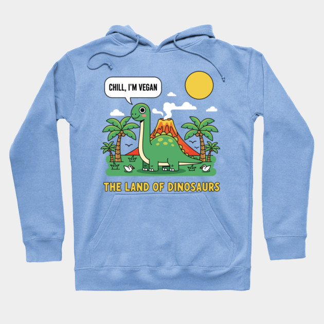 Vegan: The Land Of Dinosaurs Hoodie by enrynz