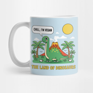 Vegan: The Land Of Dinosaurs Mug