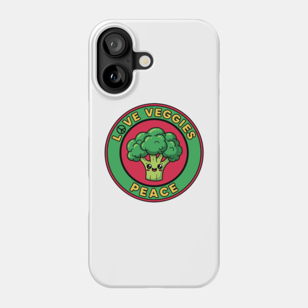 Peace Love Veggies Phone Case by enrynz