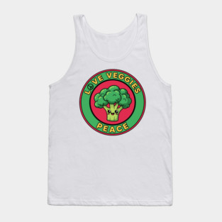 Peace Love Veggies Tank Top