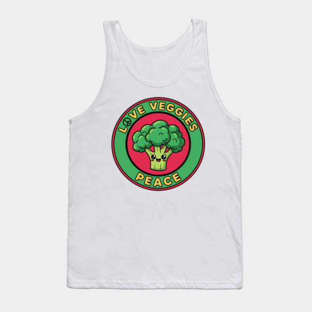 Peace Love Veggies Tank Top by enrynz