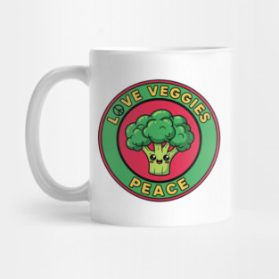 Peace Love Veggies Mug