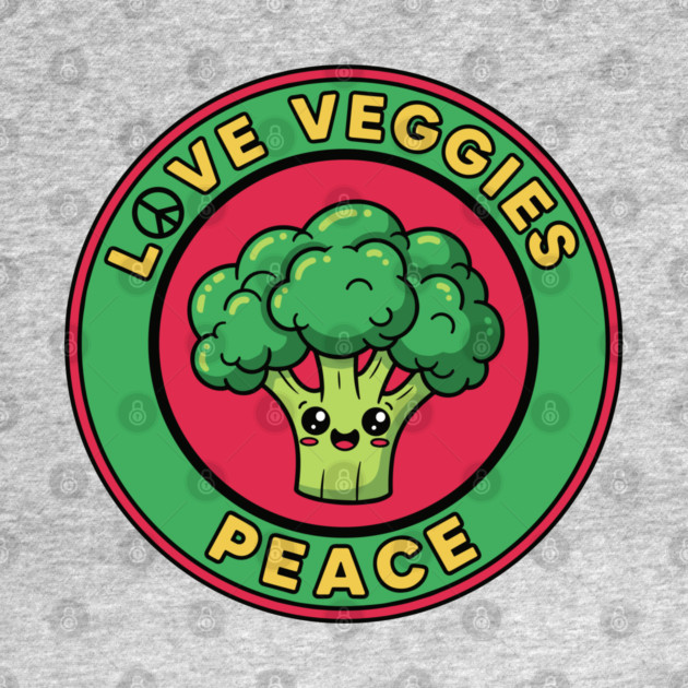 Peace Love Veggies by Digironin