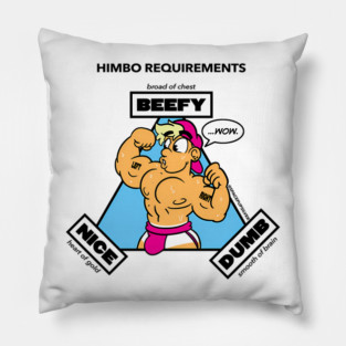 Himbo Requirements Gym Beely Nice Dumb Gay Beefcake meme Pillow