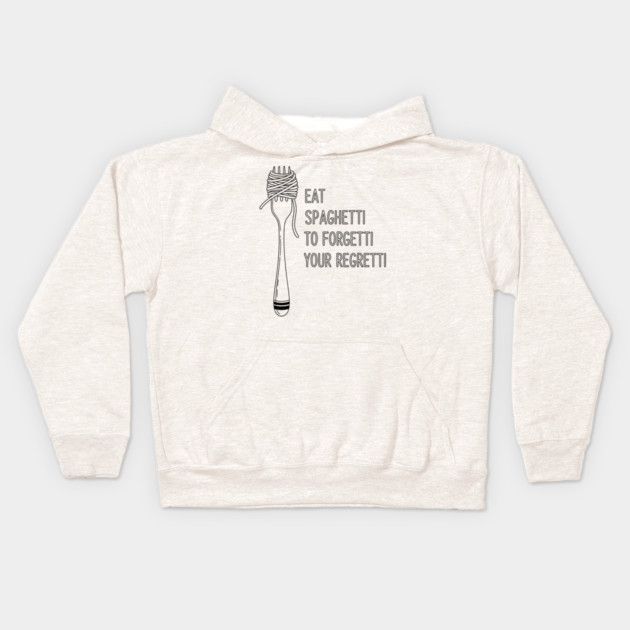 Laugh Out Loud Spaghetti Kids Hoodie by enrynz