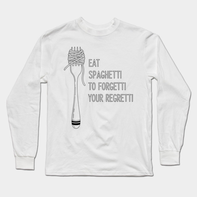 Laugh Out Loud Spaghetti Long Sleeve T-Shirt by enrynz