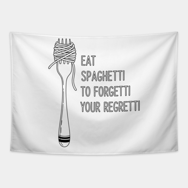 Laugh Out Loud Spaghetti Tapestry by enrynz