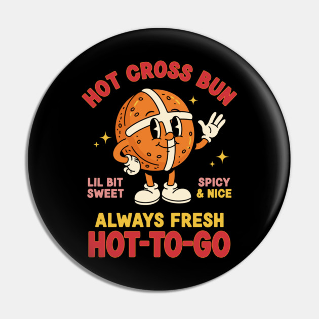 Sassy Hot Cross Bun Pin by enrynz