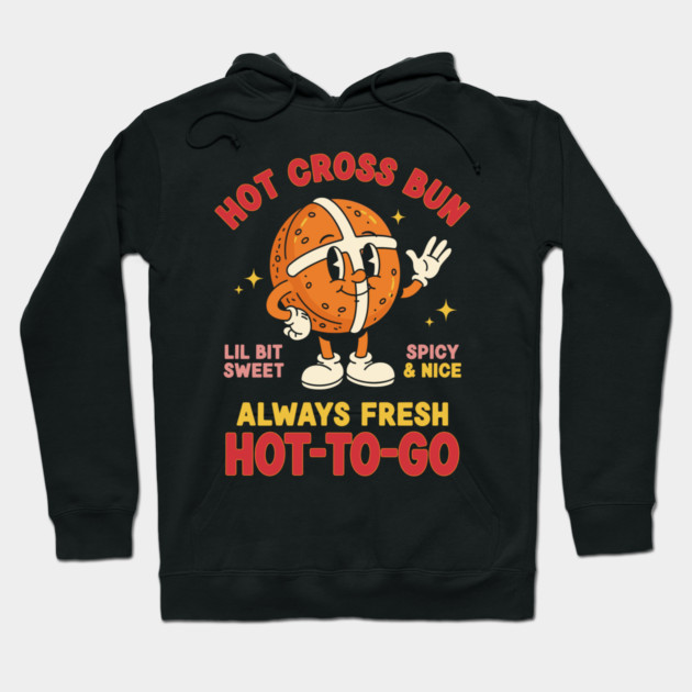 Sassy Hot Cross Bun Hoodie by enrynz