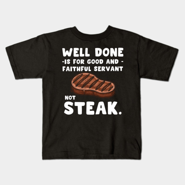 Sizzling Steak Kids T-Shirt by enrynz