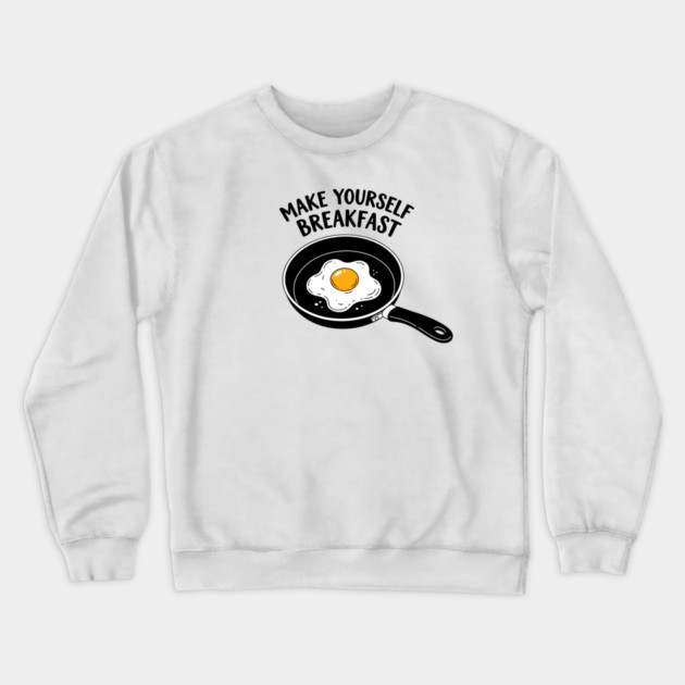 Egg-cellent Breakfast Humor Crewneck Sweatshirt by enrynz
