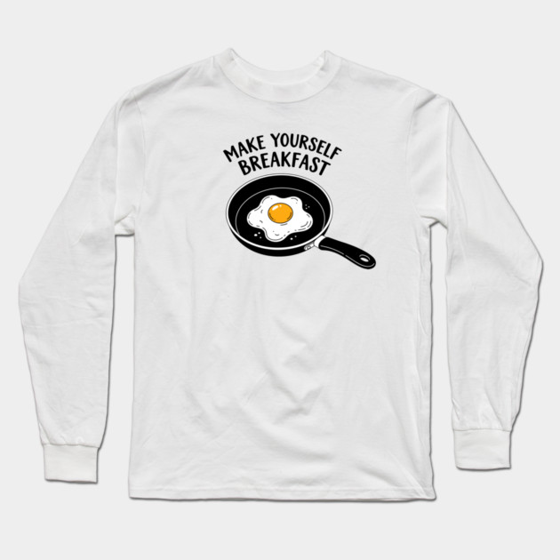 Egg-cellent Breakfast Humor Long Sleeve T-Shirt by enrynz