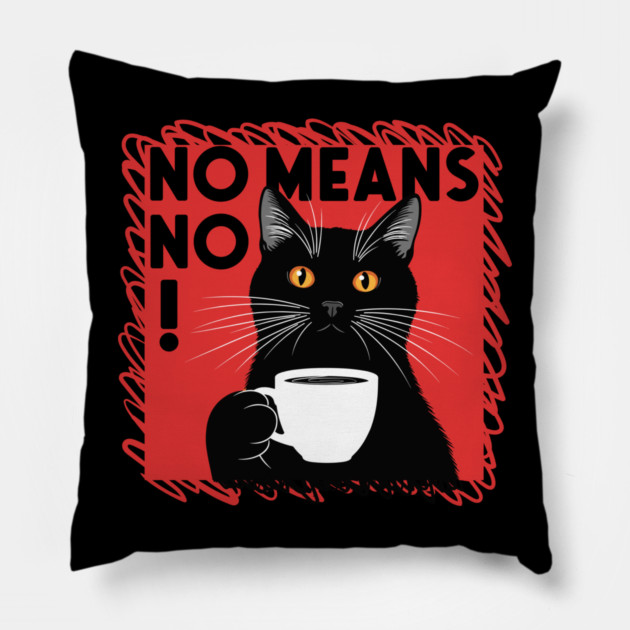 No Means No Pillow by enrynz