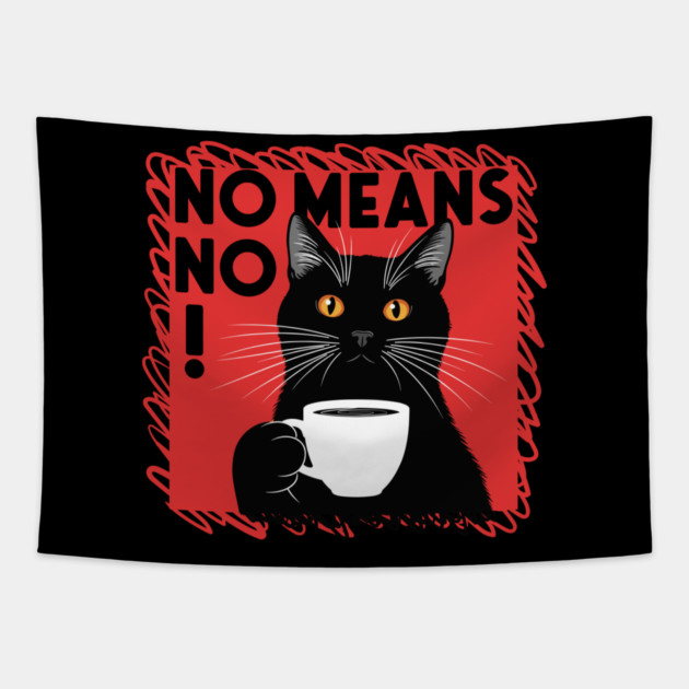 No Means No Tapestry by enrynz