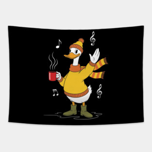 Cozy Singing Duck Tapestry