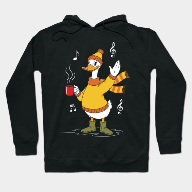 Cozy Singing Duck Hoodie by enrynz