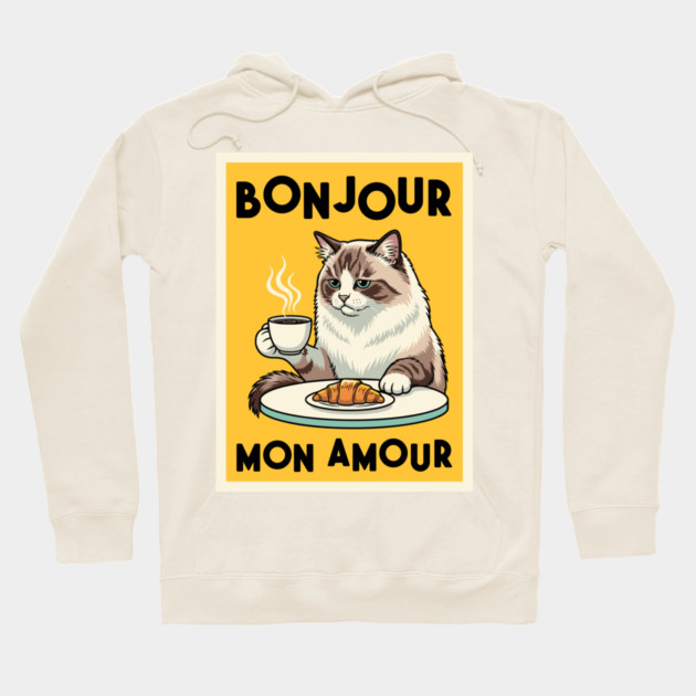 Bonjour Mon Amour Hoodie by enrynz