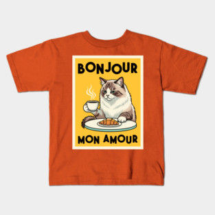 Bonjour Mon Amour Kids T-Shirt