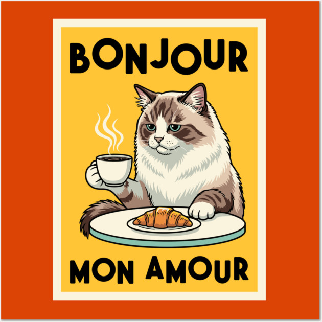 Bonjour Mon Amour Wall Art by Digironin