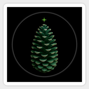 Fir cone. Sticker