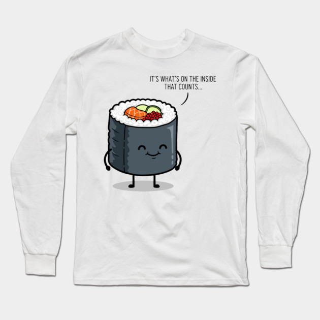It's What's on the Inside That Counts Long Sleeve T-Shirt by enrynz