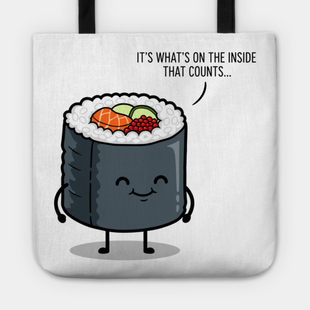 It's What's on the Inside That Counts Tote by enrynz