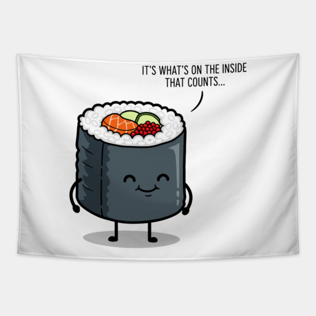 It's What's on the Inside That Counts Tapestry by enrynz